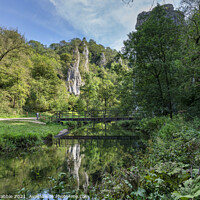 Buy canvas prints of Ilam Rock and Pickering Tor by Chris Drabble