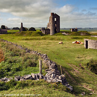 Buy canvas prints of Magpie Mine in low Autumn light by Chris Drabble