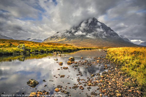 Clouds over Buchaille Etive Mor Picture Board by Chris Drabble