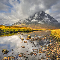 Buy canvas prints of Clouds over Buchaille Etive Mor by Chris Drabble
