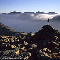 Buy canvas prints of Scafell from the summit of High Stile by Chris Drabble