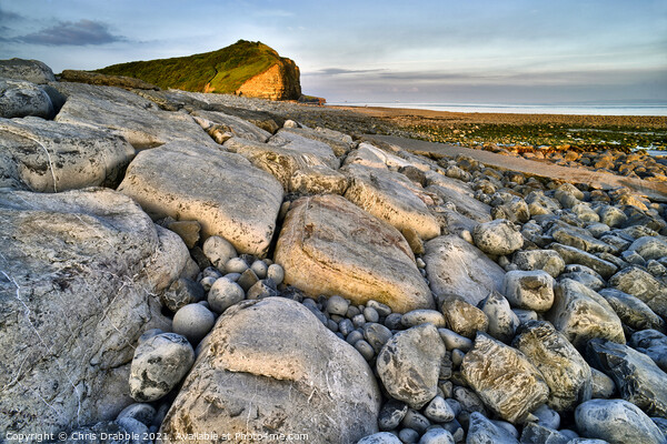 Llantwit Major Beach and Cliffs Picture Board by Chris Drabble