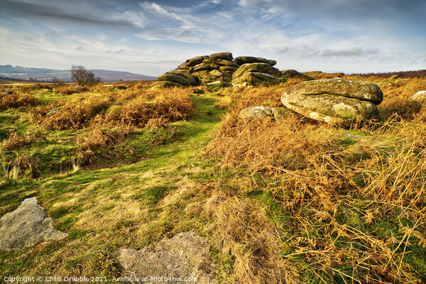 Gritstone Tor Picture Board by Chris Drabble