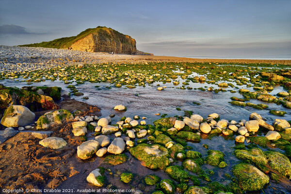 Llantwit Major Beach and Cliffs Picture Board by Chris Drabble