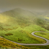 Buy canvas prints of Edale road with heavy precipitation moving in by Chris Drabble