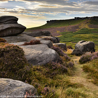 Buy canvas prints of Higger Tor from Carl Wark by Chris Drabble