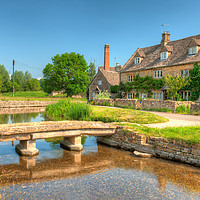 Buy canvas prints of Lower Slaughter  by Bob Barnes