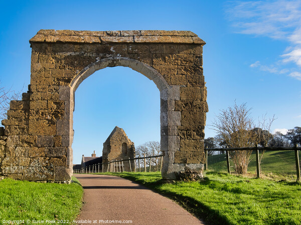 Archway to St Nicholas Church Abbotsbury Dorset Picture Board by Susie Peek