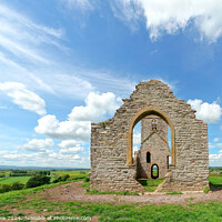 Buy canvas prints of Ruins of St Michaels Church  Burrow Mump Somerset by Susie Peek