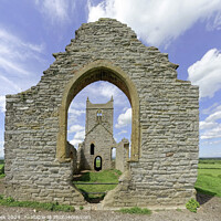 Buy canvas prints of Ruins of St Michaels Church Burrow Mump Somerset by Susie Peek