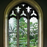 Buy canvas prints of St Nicholas and St Magnus Church Window by Susie Peek