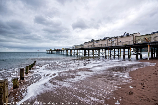 Teignmouth Pier Picture Board by Susie Peek