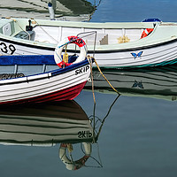 Buy canvas prints of Small Skiffs - Lyme Regis Harbour by Susie Peek