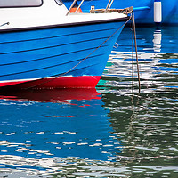 Buy canvas prints of Blue Boats At The Harbour by Susie Peek
