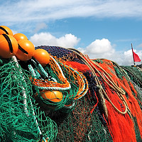 Buy canvas prints of Fishing Gear At The Cobb by Susie Peek