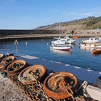 Buy canvas prints of Unplugged - Lyme Regis Harbour by Susie Peek