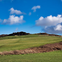 Buy canvas prints of Low Clouds Over Charmouth - February by Susie Peek