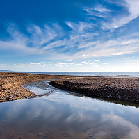 Buy canvas prints of River Char at Charmouth by Susie Peek