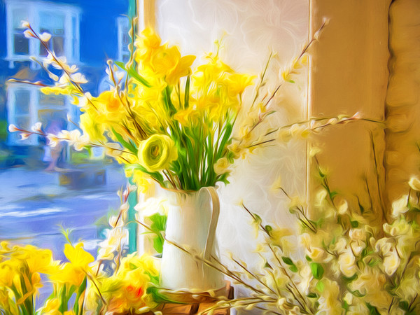Spring Flowers Display - Impressions Picture Board by Susie Peek