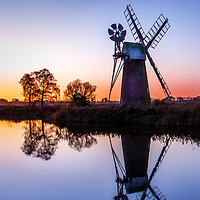 Buy canvas prints of Turf Fen Windmill by Michael Greaves