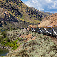 Buy canvas prints of The Rocky Mountaineer by Michael Greaves