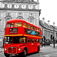 Buy canvas prints of Routemaster red London bus  by Omran Husain