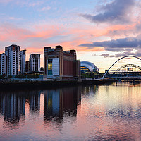 Buy canvas prints of Tyne reflections by Andy Gibbins
