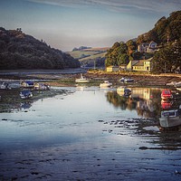 Buy canvas prints of Reflections at Looe Harbour by Craig Preedy