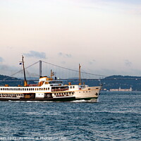 Buy canvas prints of Cruise ship on a Bosphorus by Sergey Fedoskin
