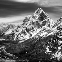 Buy canvas prints of Evening view Himalaya mountains with beautiful sky. Sagarmatha n by Sergey Fedoskin
