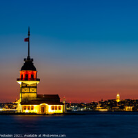 Buy canvas prints of Maiden's Tower. Istanbul, Turkey by Sergey Fedoskin