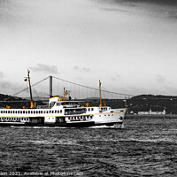 Buy canvas prints of Ferry boat in the Bosphorus strait. by Sergey Fedoskin
