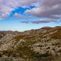 Buy canvas prints of Scenic view of Croatian mountains.  by Sergey Fedoskin