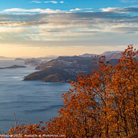 Buy canvas prints of Beautiful winter Mediterranean landscape. View of Adriatic coast. Croatia. by Sergey Fedoskin