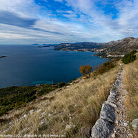 Buy canvas prints of View of Adriatic coast in Croatia. by Sergey Fedoskin