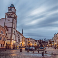 Buy canvas prints of Night view of historical town Trebon in South Bohemian Region. Czechia. by Sergey Fedoskin