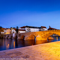 Buy canvas prints of The oldest stone bridge in central Europe, Pisek city, Czechia by Sergey Fedoskin