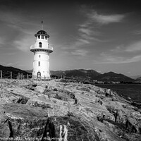 Buy canvas prints of Old lighthouse in the port. by Sergey Fedoskin