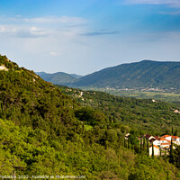 Buy canvas prints of Valley in Croatian mountains. by Sergey Fedoskin