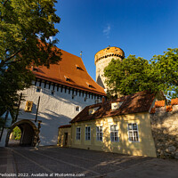 Buy canvas prints of Historic Kotnov Tower in Tabor, Czech Republic by Sergey Fedoskin