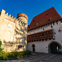 Buy canvas prints of Historic Kotnov Tower in Tabor, Czech Republic by Sergey Fedoskin