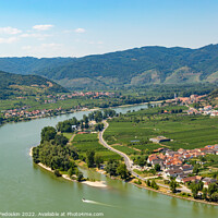 Buy canvas prints of View of the Danube in the Wachau. Lower Austria. by Sergey Fedoskin