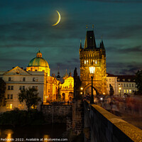 Buy canvas prints of Prague, Czech Republic. Charles Bridge (Karluv Most - in czech)  by Sergey Fedoskin