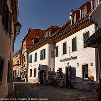 Buy canvas prints of Durnstein. Narrow streets of tourist town. by Sergey Fedoskin