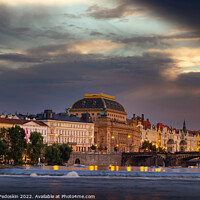 Buy canvas prints of Evening over Prague by Sergey Fedoskin
