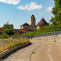 Buy canvas prints of View of Durnstein town in Wachau valley. Lower Austria by Sergey Fedoskin
