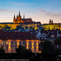 Buy canvas prints of St. Vitas Cathedral and Prague Castle. Czechia by Sergey Fedoskin