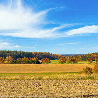 Buy canvas prints of Sunny autumn day in european countryside. Czech Republic. by Sergey Fedoskin