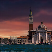 Buy canvas prints of View of the Venice on a sunset by Sergey Fedoskin