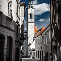 Buy canvas prints of Street in old town of Steyr. Austria. by Sergey Fedoskin